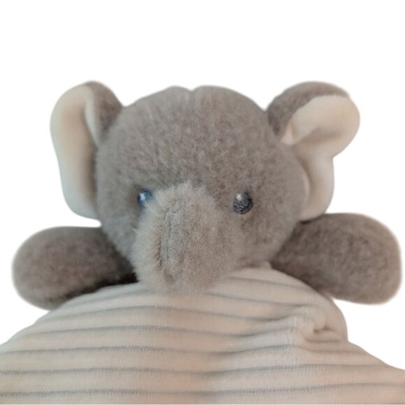 MTY Tan Elephant Lovey My 1st Easter Baby Security Blanket Ribbed Rattle Knots - Picture 6 of 7